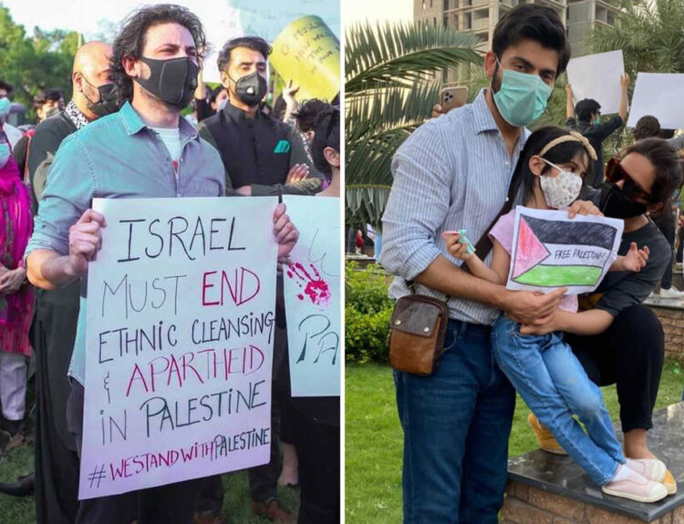 Celebrities rally for Palestine